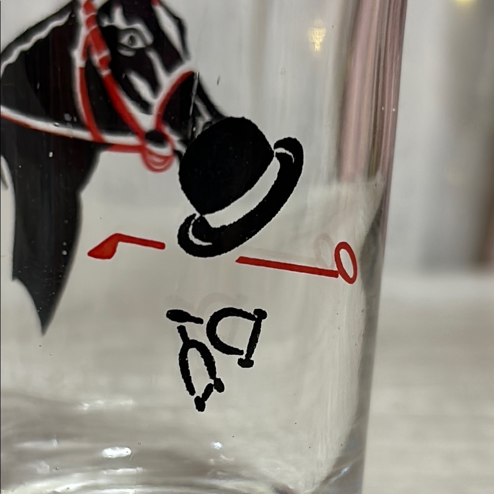 Vintage Horse Design Glasses - Picture 5 of 5